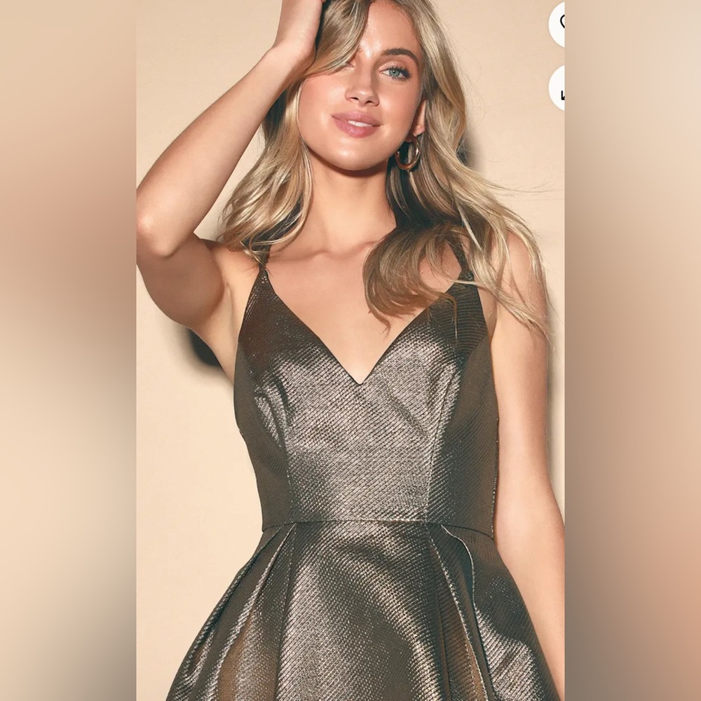 Lulus Hyped Up Black Backless Skater Dress . New w tag . - Picture 5 of 13